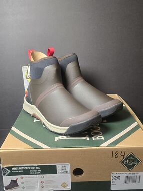Muck Boot Company Men's Outscape Chelsea Waterproof Ankle Boots - Brown/Gray